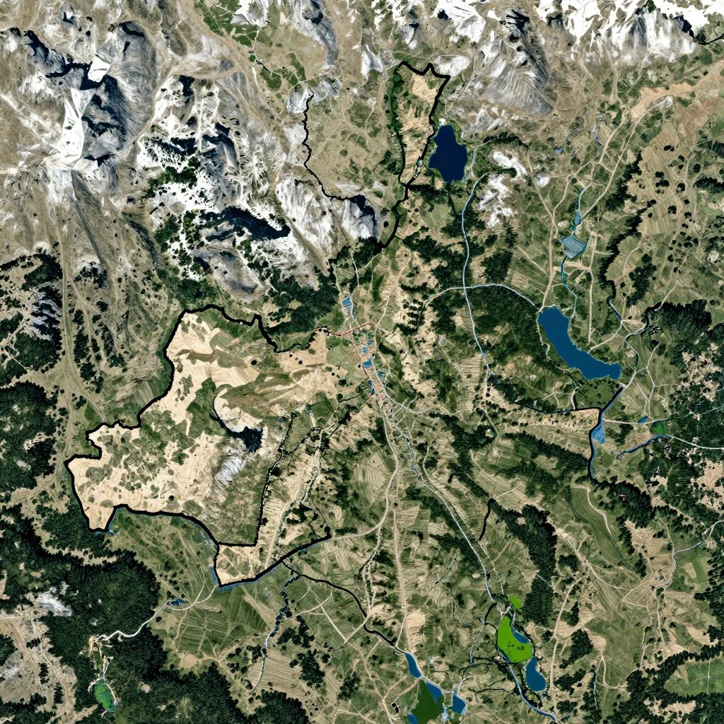 Arinsal, Andorra Physical Geography Map