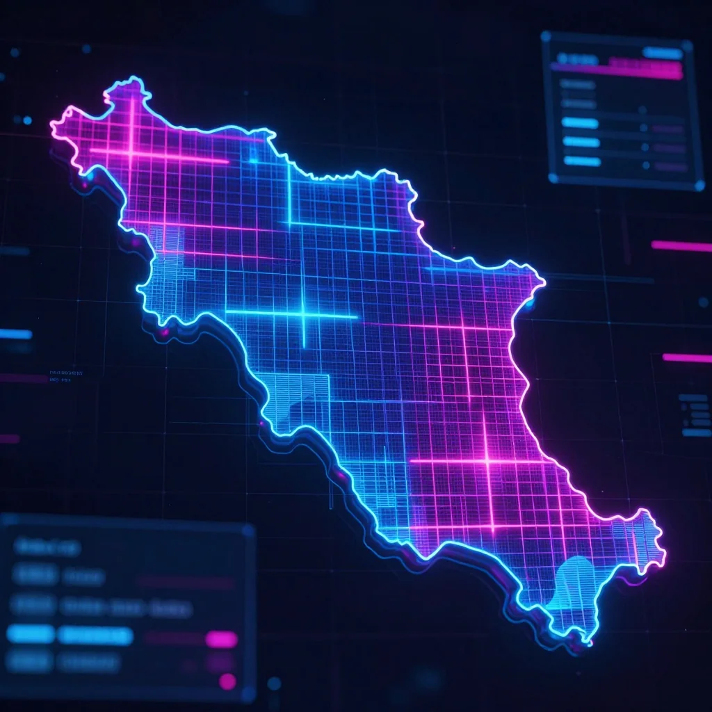 Armenia Cyberpunk Map