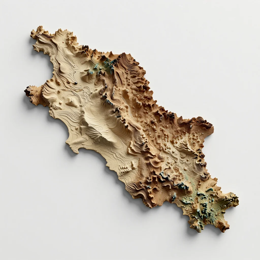 Armenia 3D Topographic