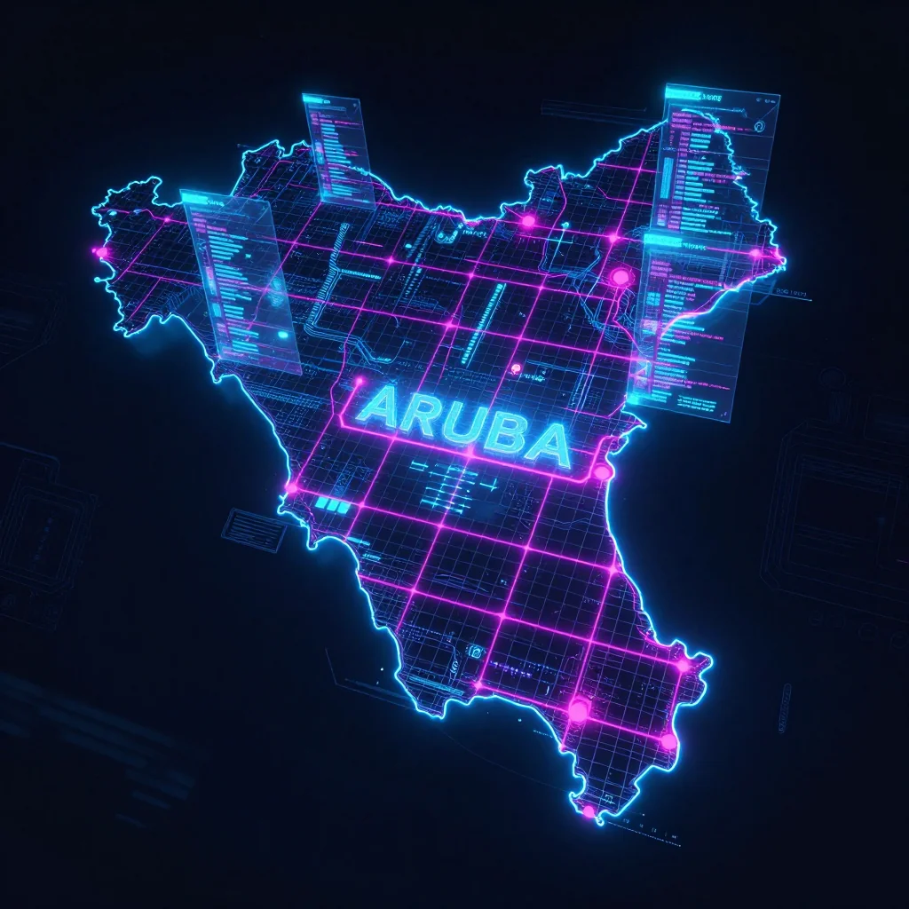 Aruba Cyberpunk Map