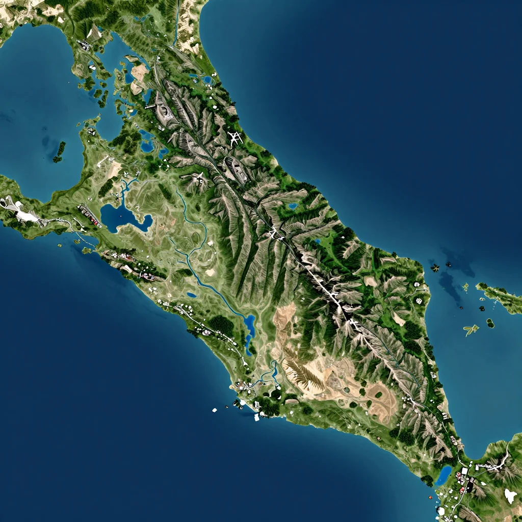 Aruba Physical Geography Map