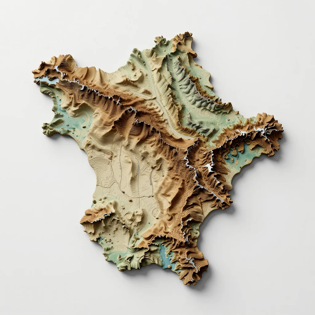 Aruba 3D Topographic