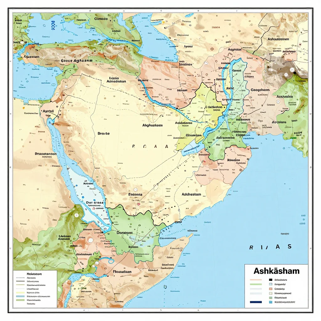 Ashkāsham Afghanistan Political Map - Administrative Boundaries