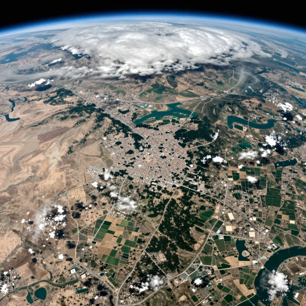 Ashkāsham Afghanistan Satellite View - High Resolution from Space