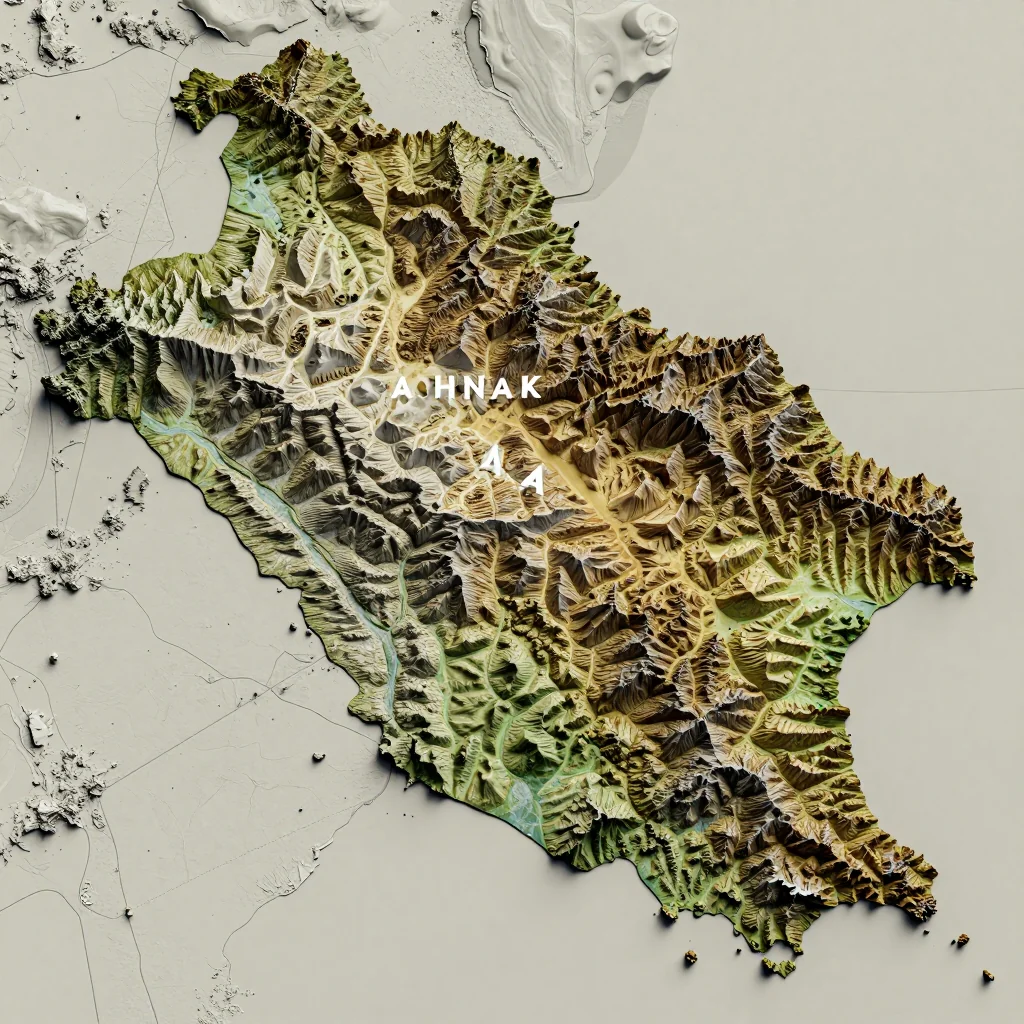 Ashnak, Armenia Topographic Map