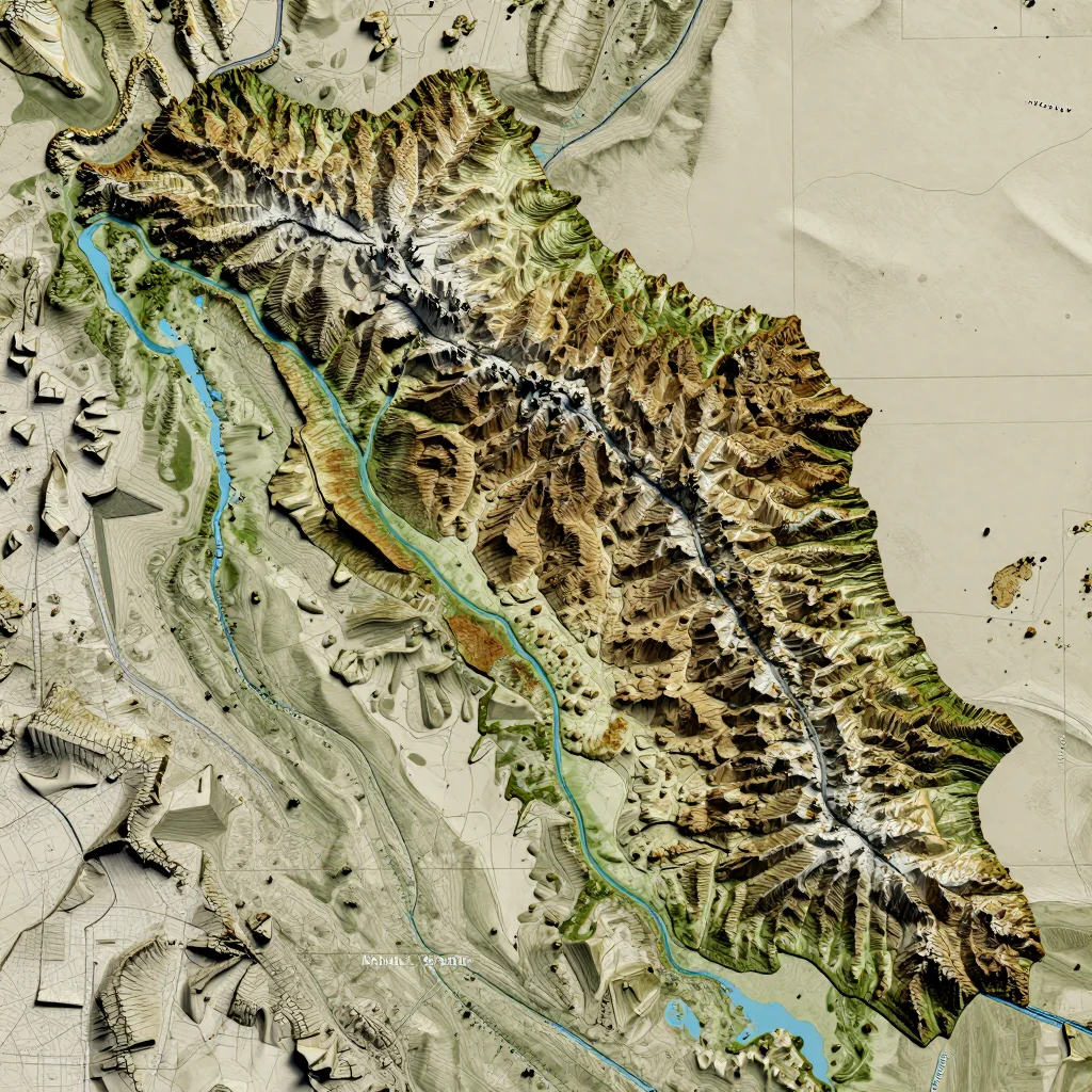 Ashtarak, Armenia Topographic Map