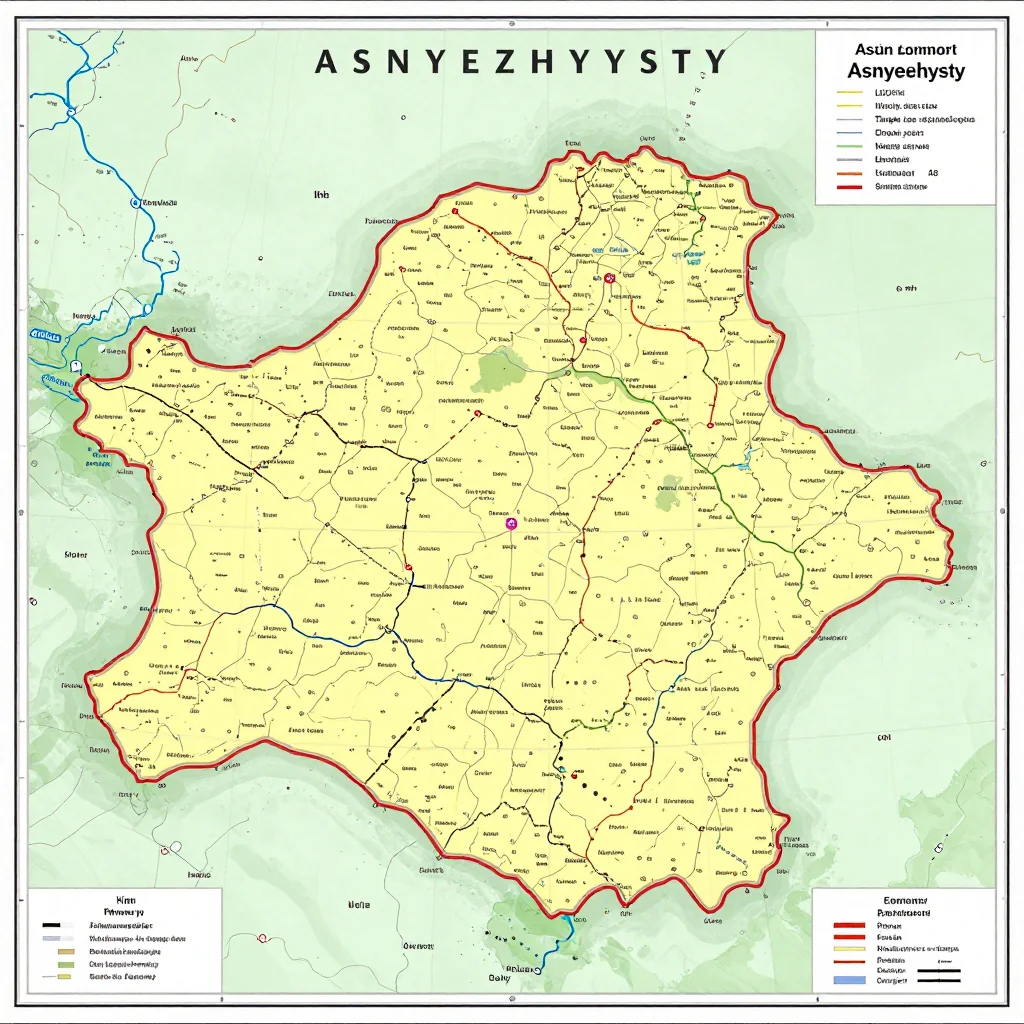 Asnyezhytsy, Belarus Political Map