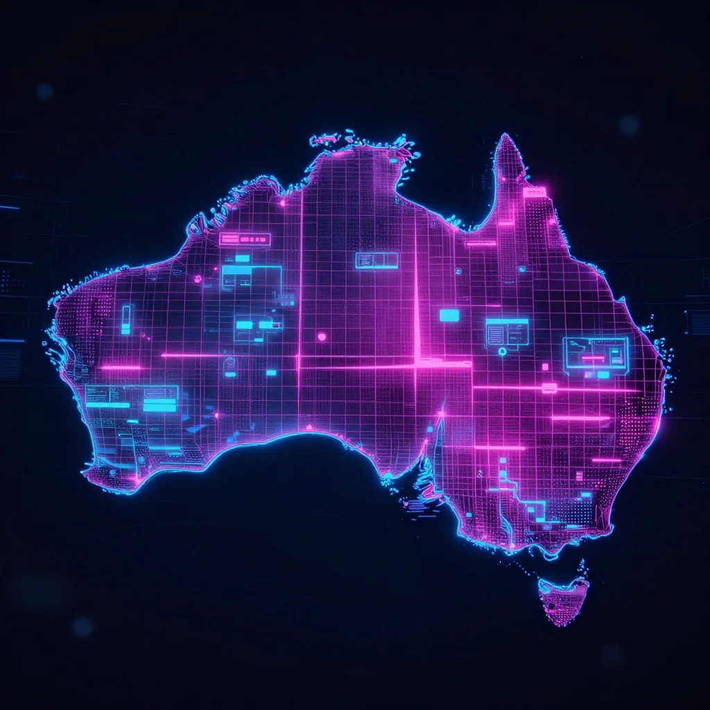 Australia Cyberpunk Map