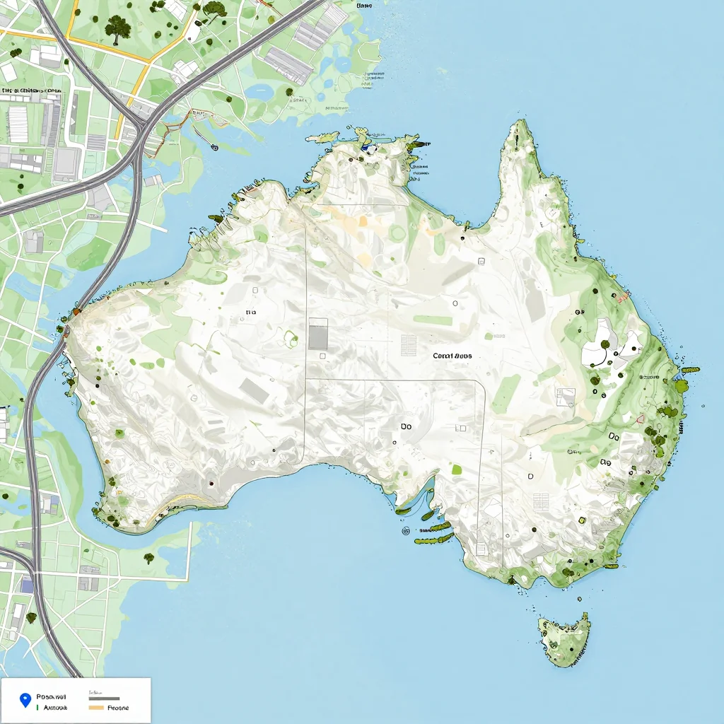 Australia Street Map