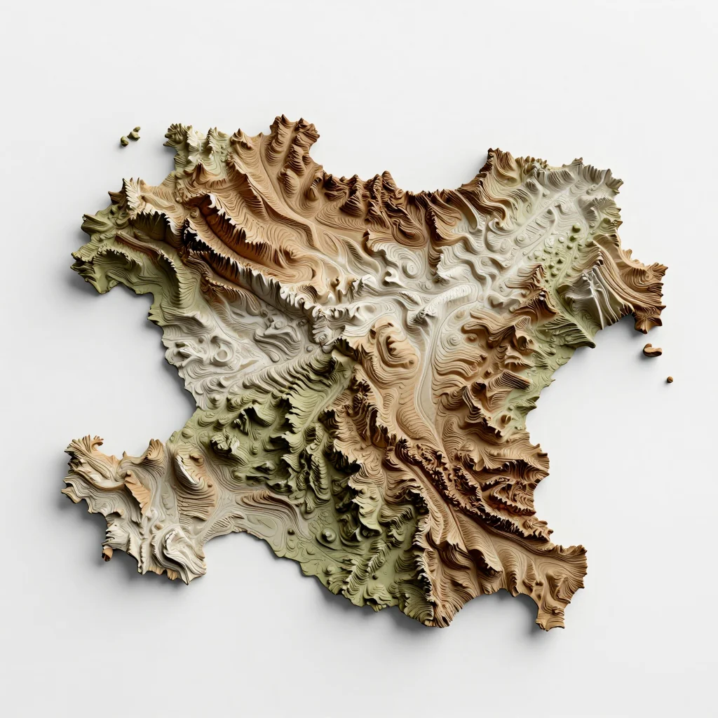 Austria 3D Topographic