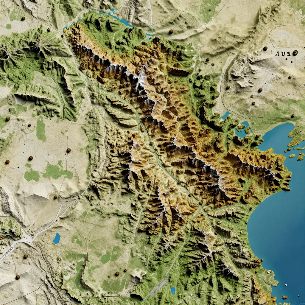 Avşar, Azerbaijan - Topographic Map Avşar, Azerbaijan Topographic Map