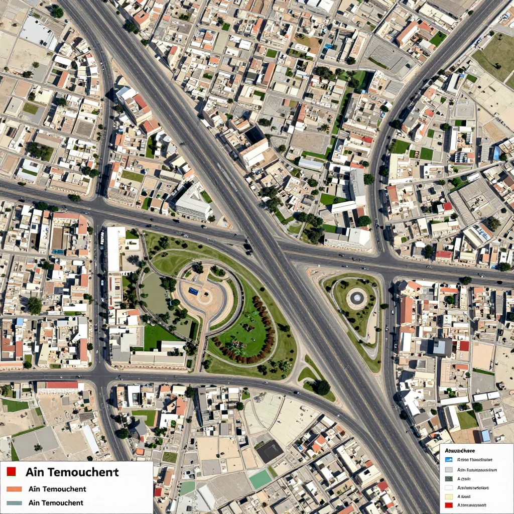 Aïn Temouchent, Algeria Street Map