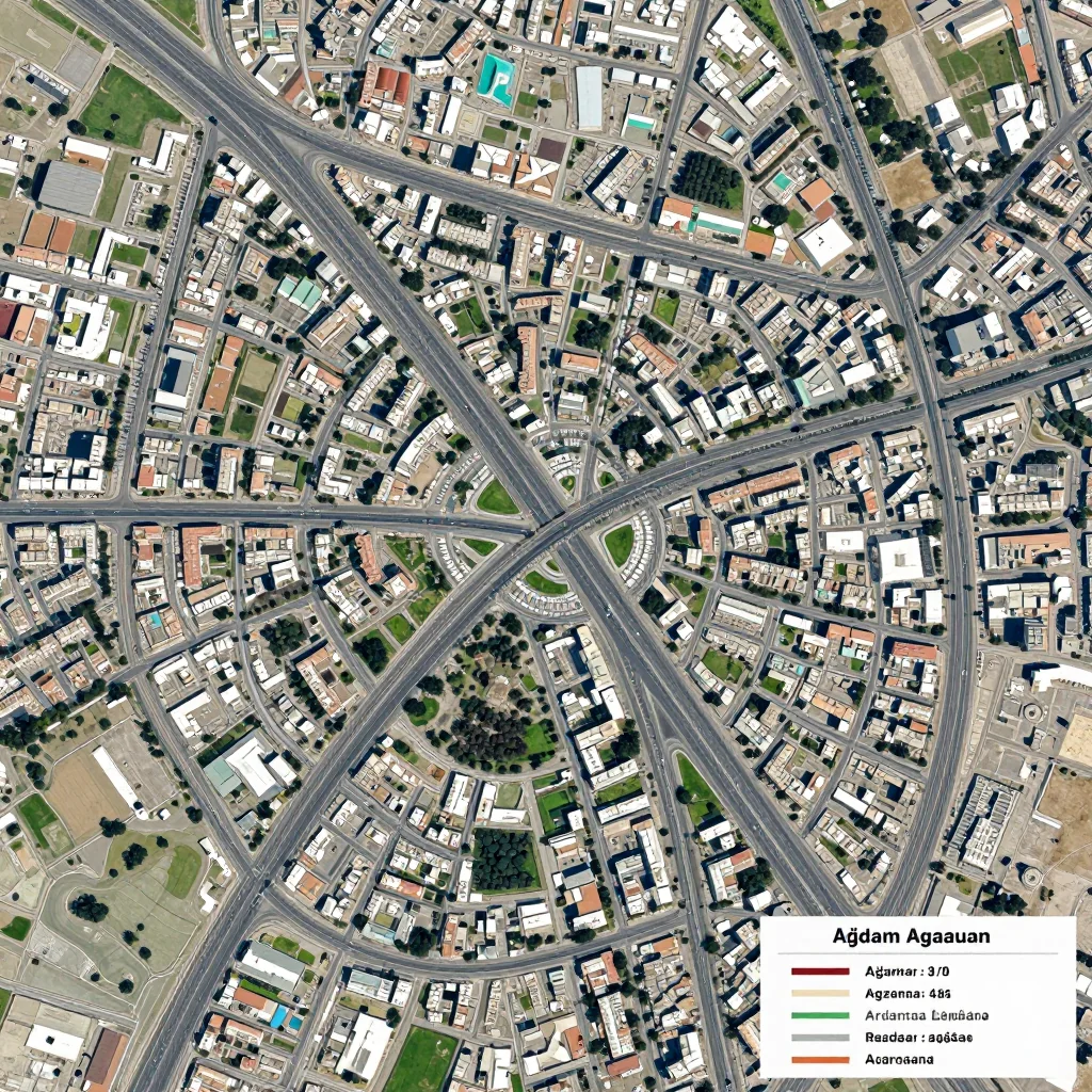 Ağdam, Azerbaijan Street Map