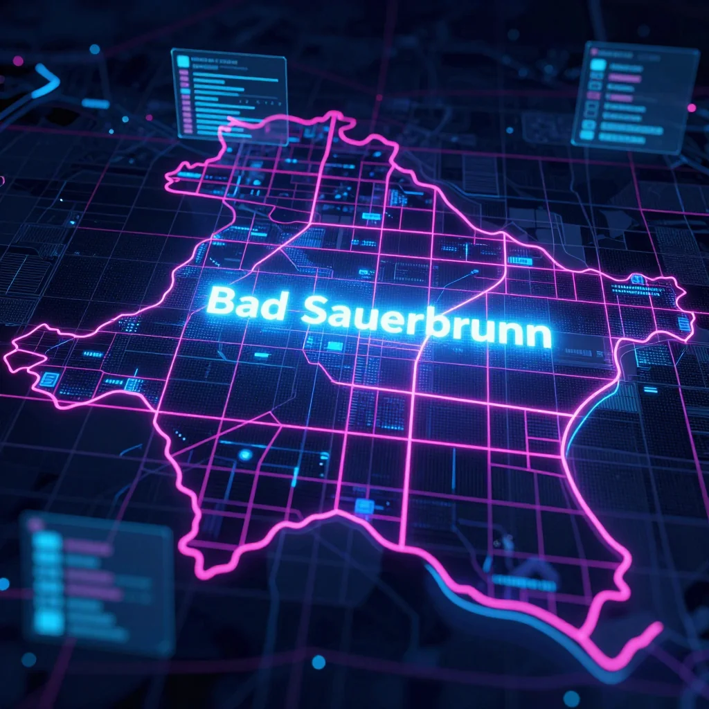 Bad Sauerbrunn, Austria Cyberpunk Map