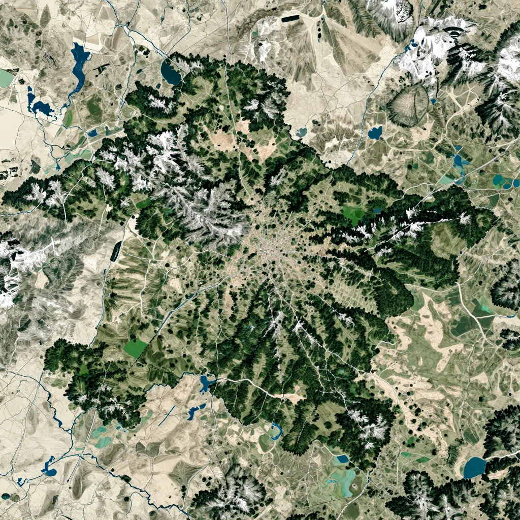 Bad Tatzmannsdorf, Austria Physical Geography Map