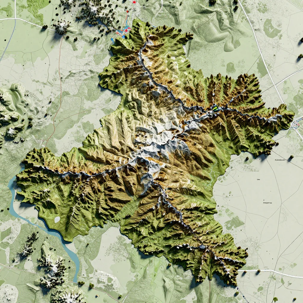 Bad Tatzmannsdorf, Austria Topographic Map
