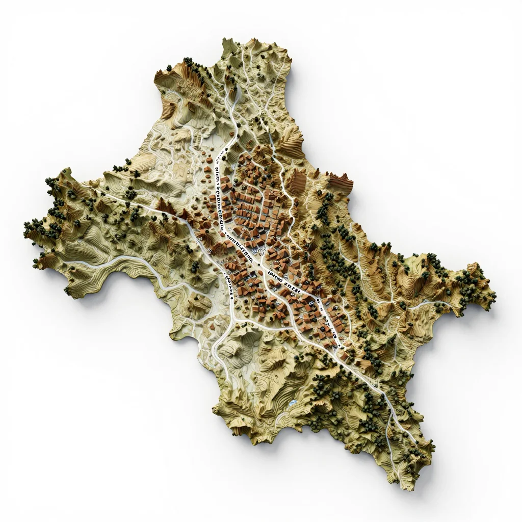 Bad Tatzmannsdorf, Austria 3D Topographic