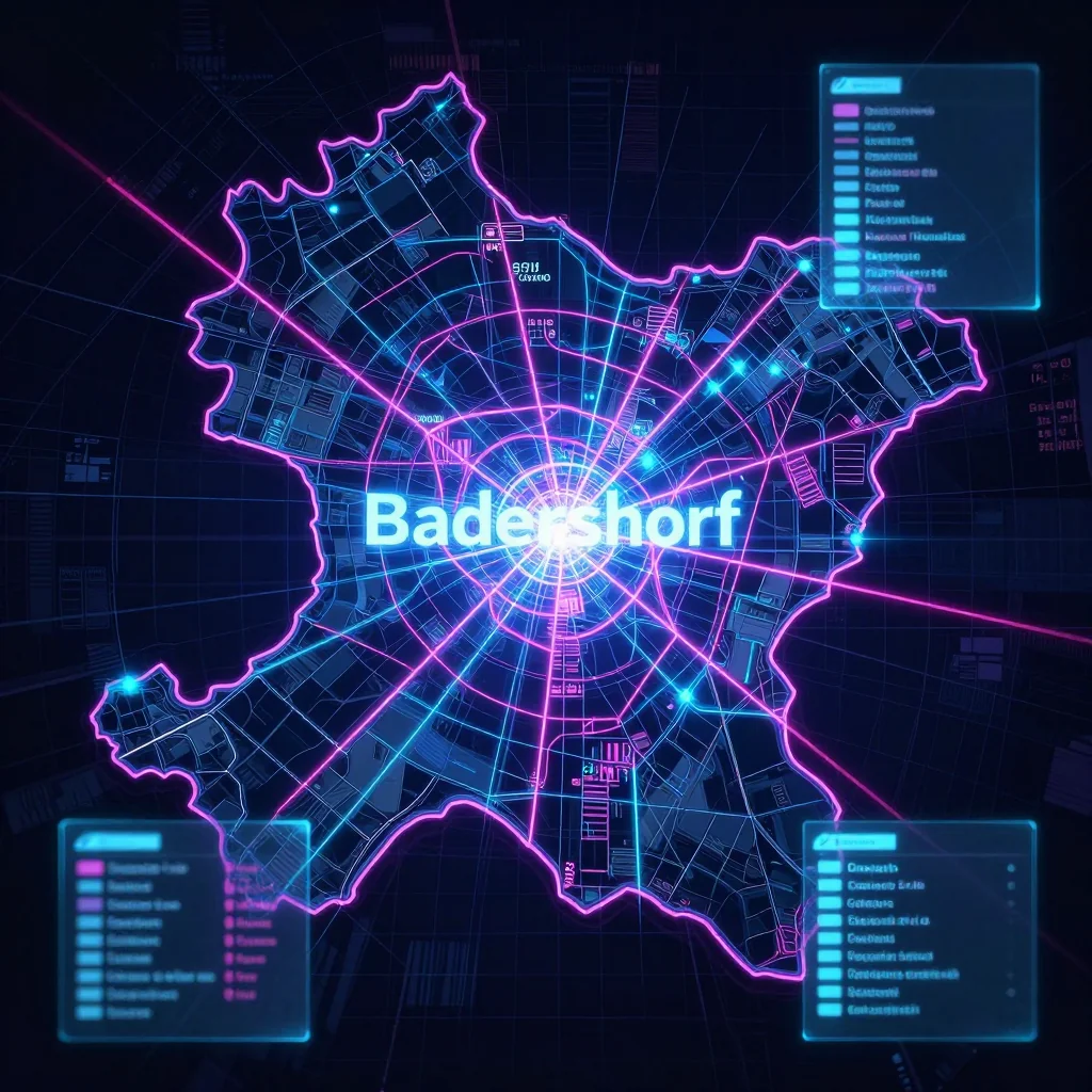 Badersdorf, Austria Cyberpunk Map
