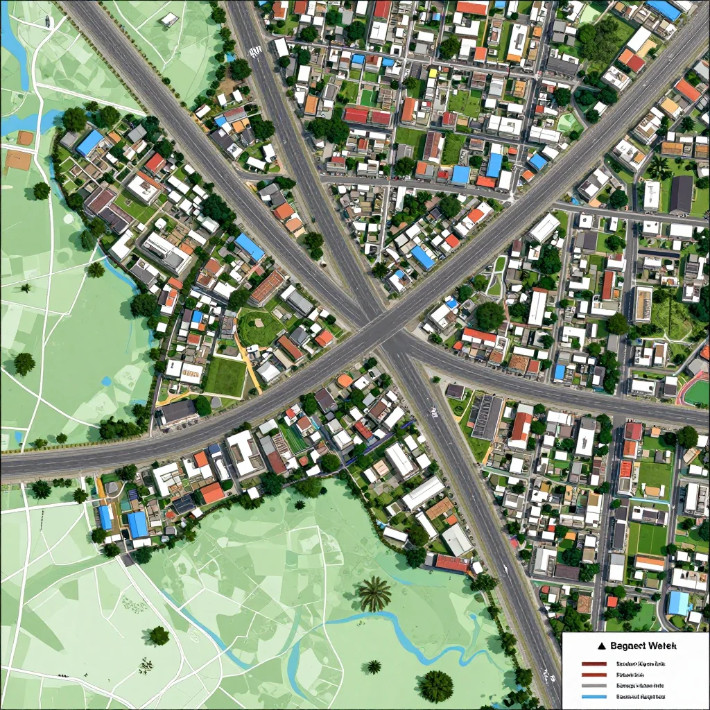Bagerhat, Bangladesh Street Map