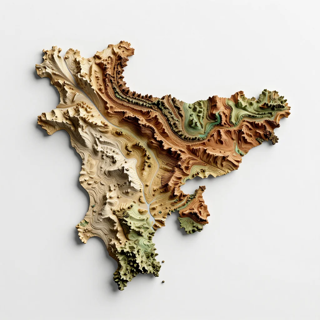 Bagerhat, Bangladesh 3D Topographic