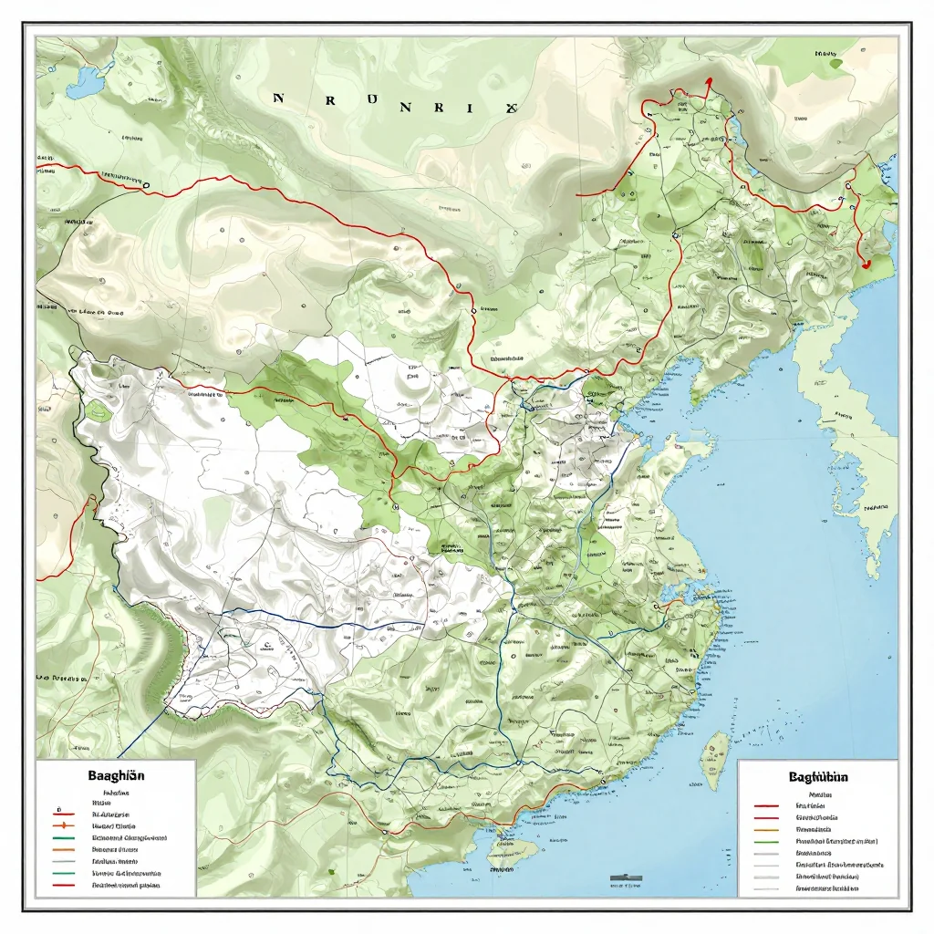 Baghlān, Afghanistan Political Map