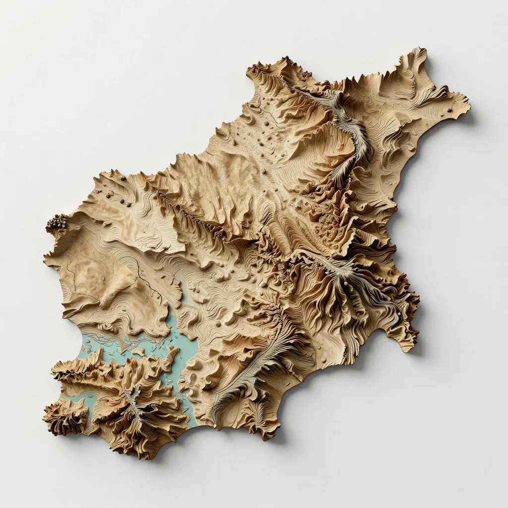 Baghlān, Afghanistan 3D Topographic