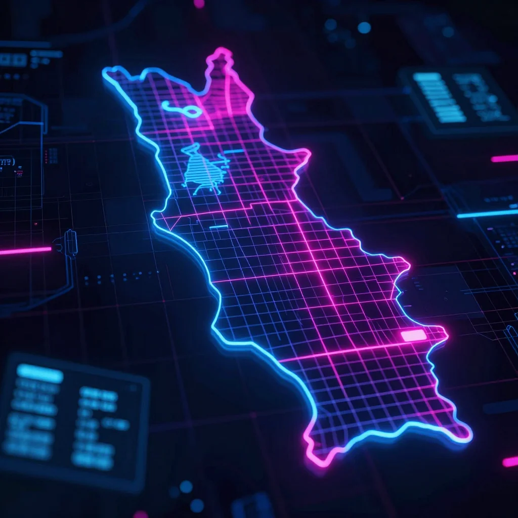 Bahrain Cyberpunk Map