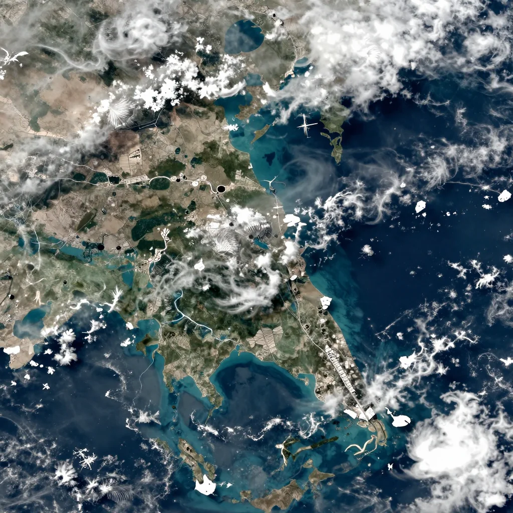 Bahrain - Satellite Image Bahrain Satellite View