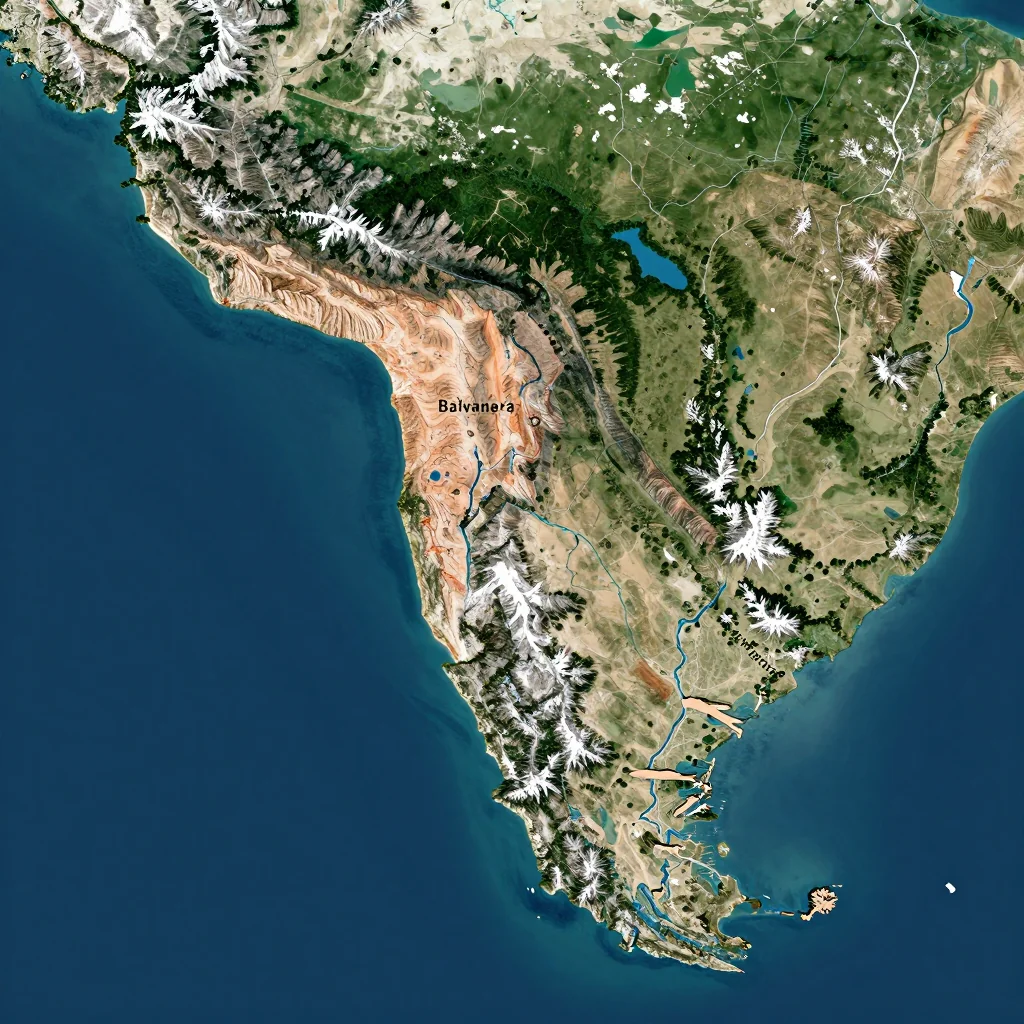 Balvanera, Argentina - Physical Geography Map Balvanera, Argentina Physical Geography Map