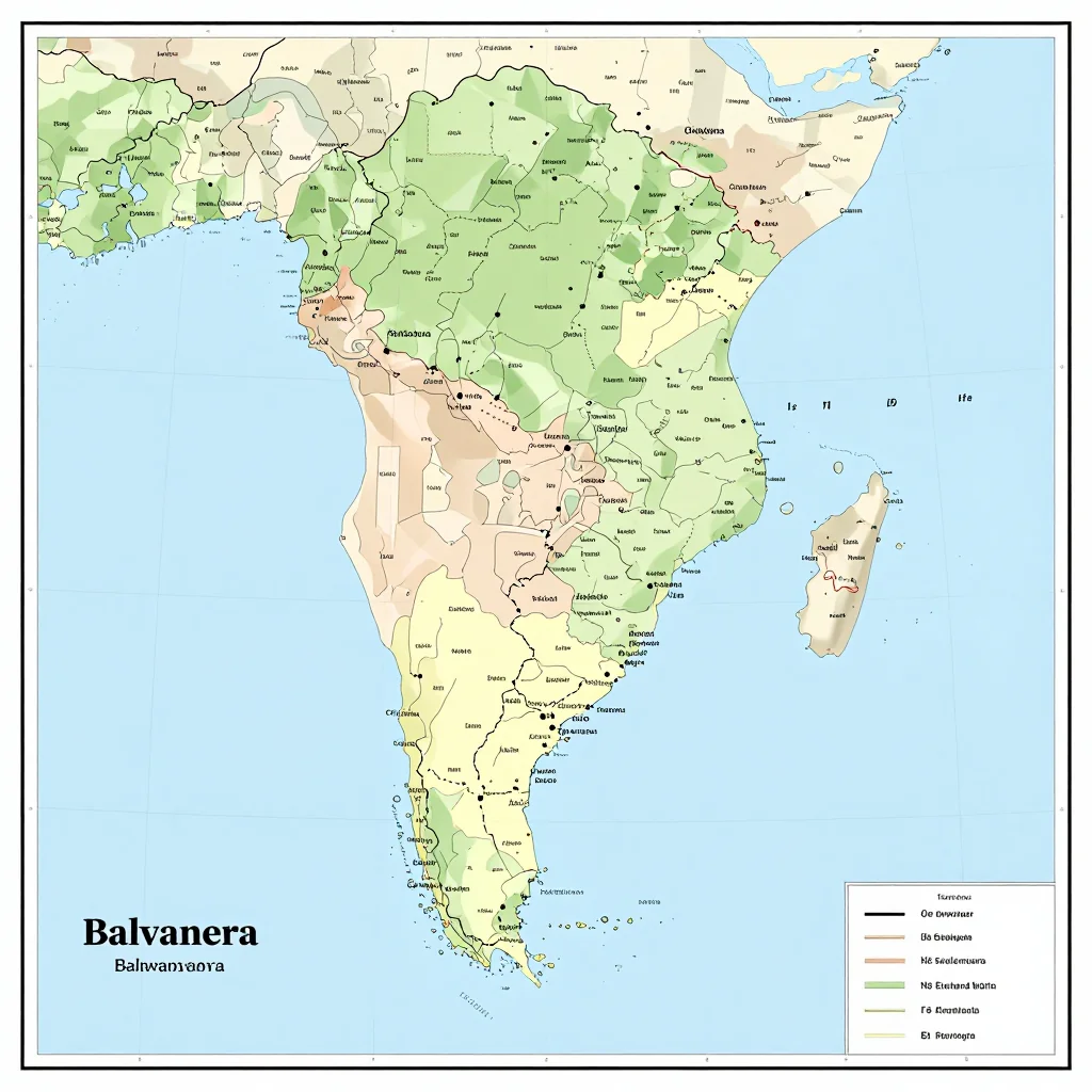 Balvanera, Argentina Political Map