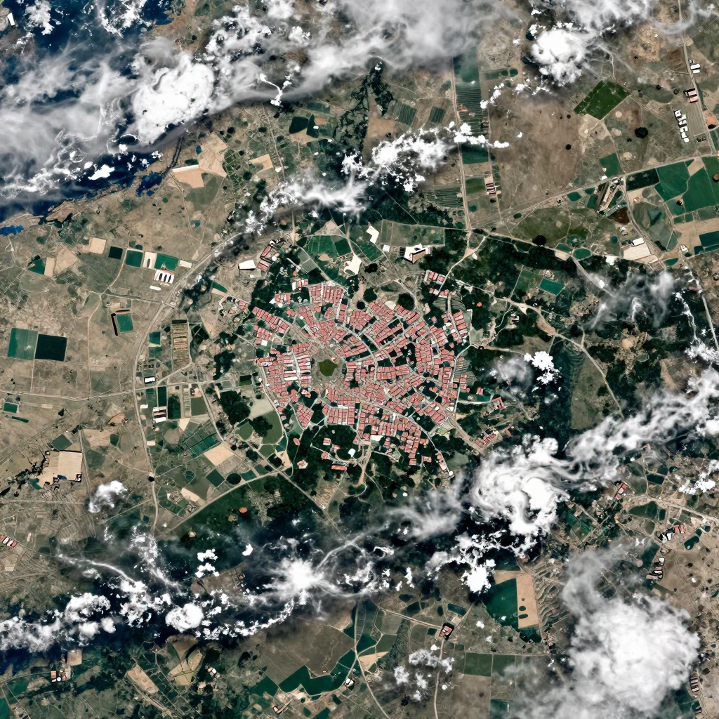 Banaj, Albania Satellite View