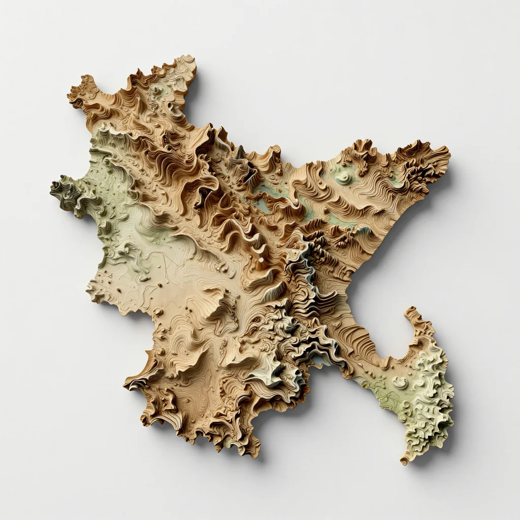 Bangladesh 3D Topographic