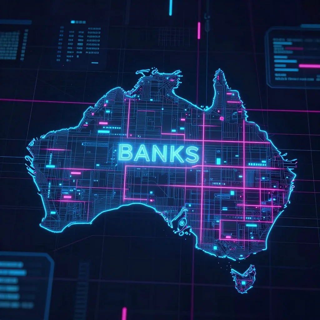 Banks, Australia Cyberpunk Map