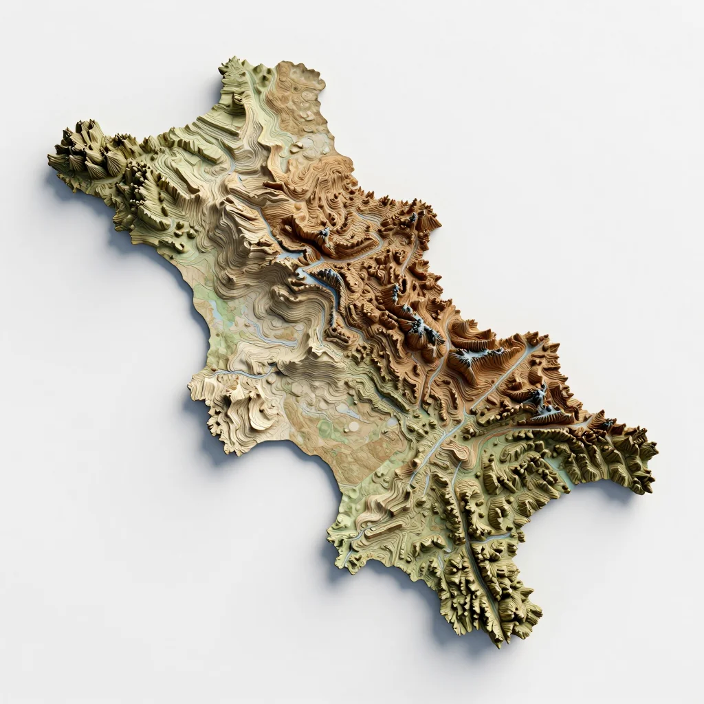 Baranovichi, Belarus 3D Topographic