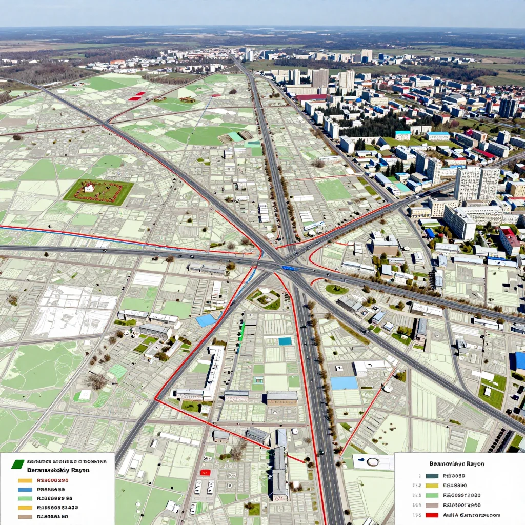 Baranovichskiy Rayon, Belarus Street Map