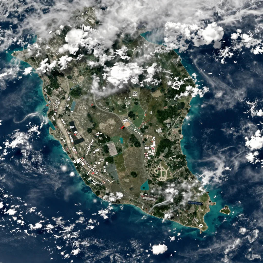 Barbados Satellite View