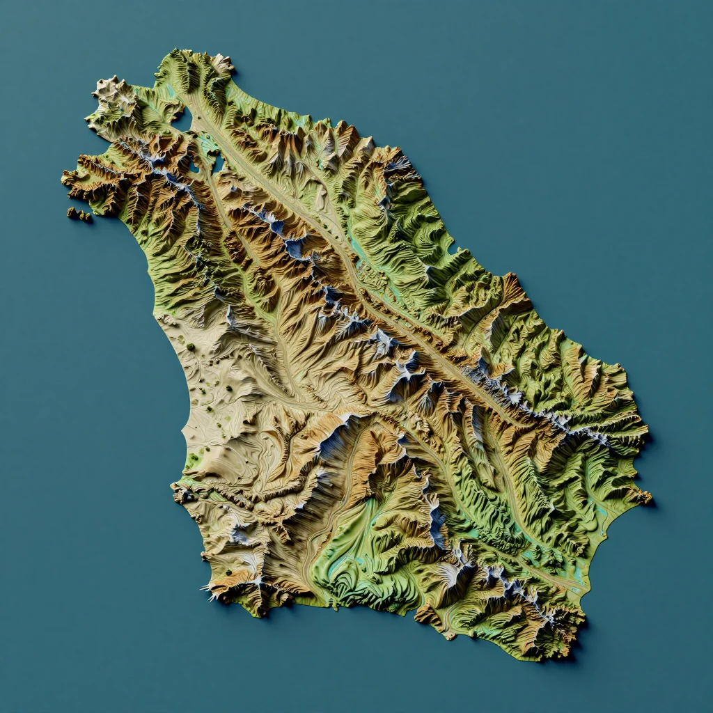 Barbados Topographic Map