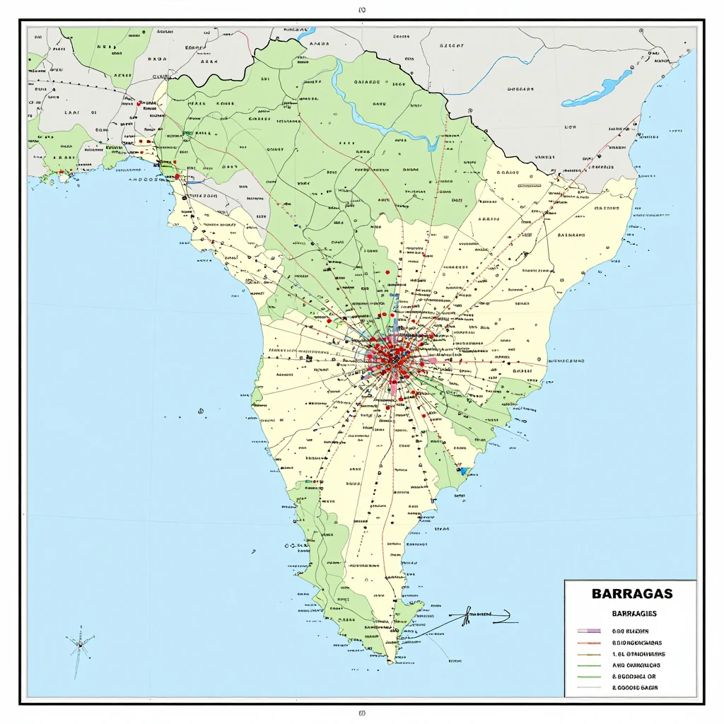 Barracas, Argentina Political Map