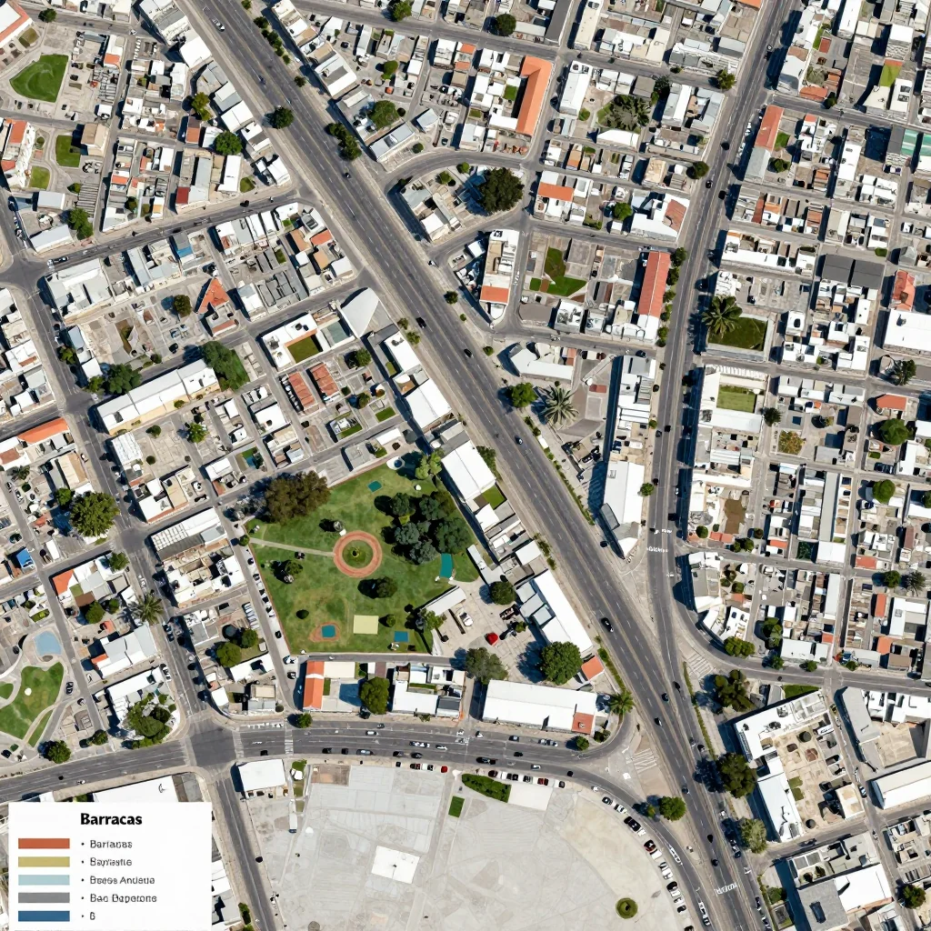 Barracas, Argentina Street Map