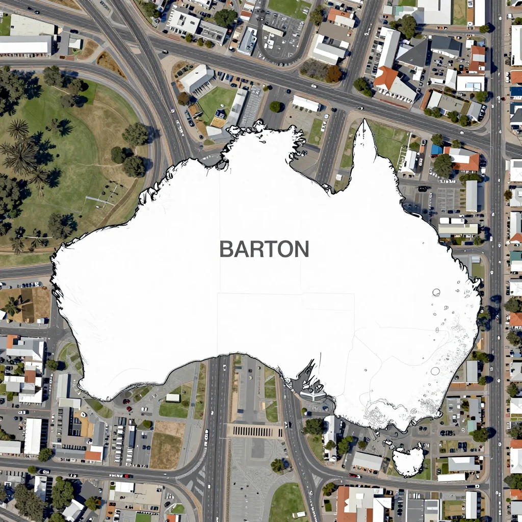 Barton, Australia Street Map