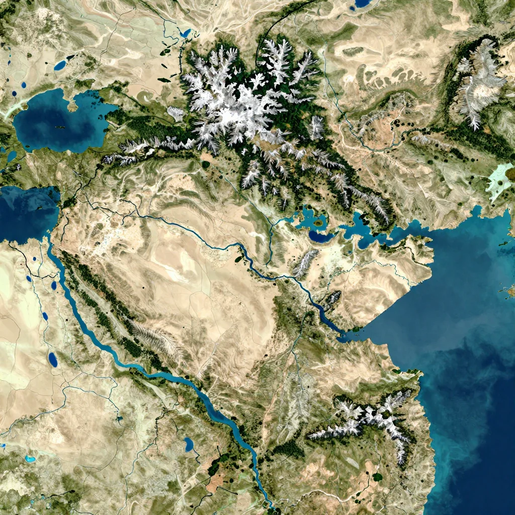 Bashkia Poliçan, Albania Physical Geography Map