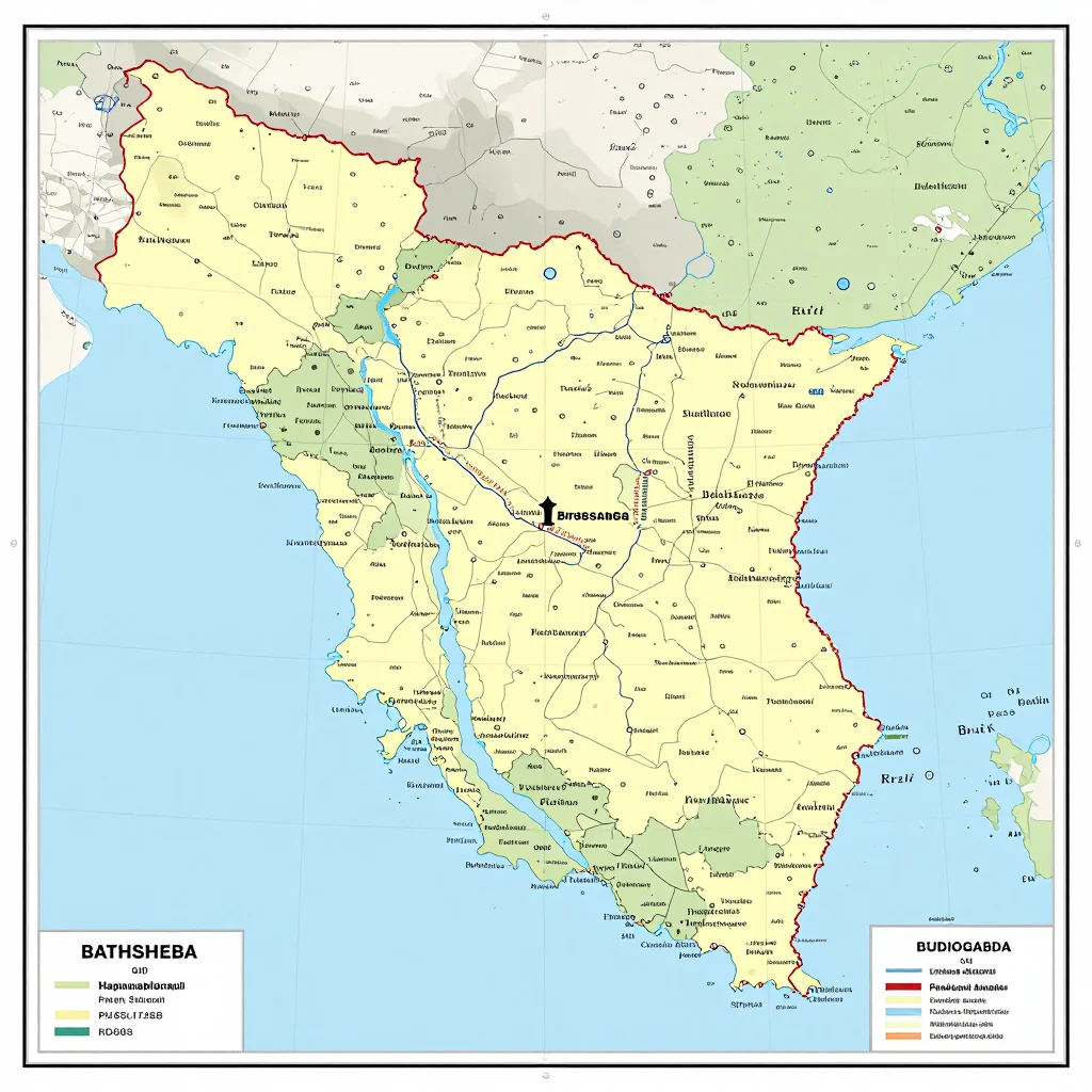 Bathsheba, Barbados Political Map