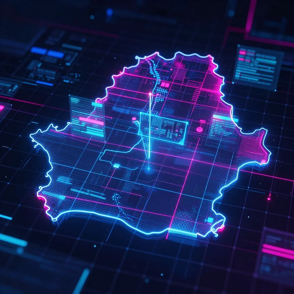 Belarus Cyberpunk Map