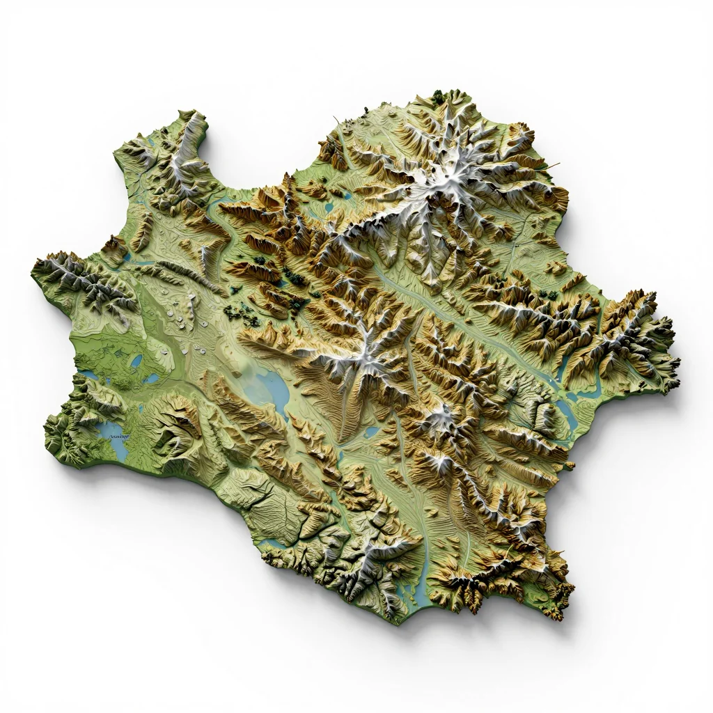 Belarus - Topographic Map Belarus Topographic Map