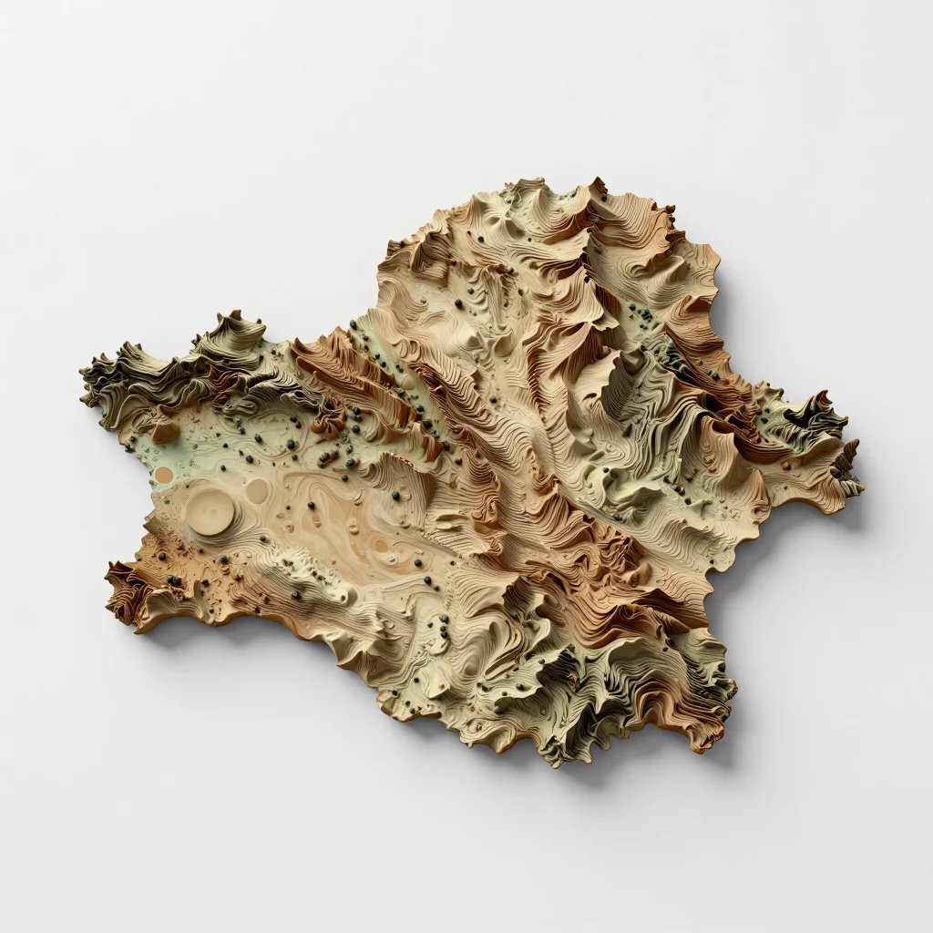 Belarus 3D Topographic