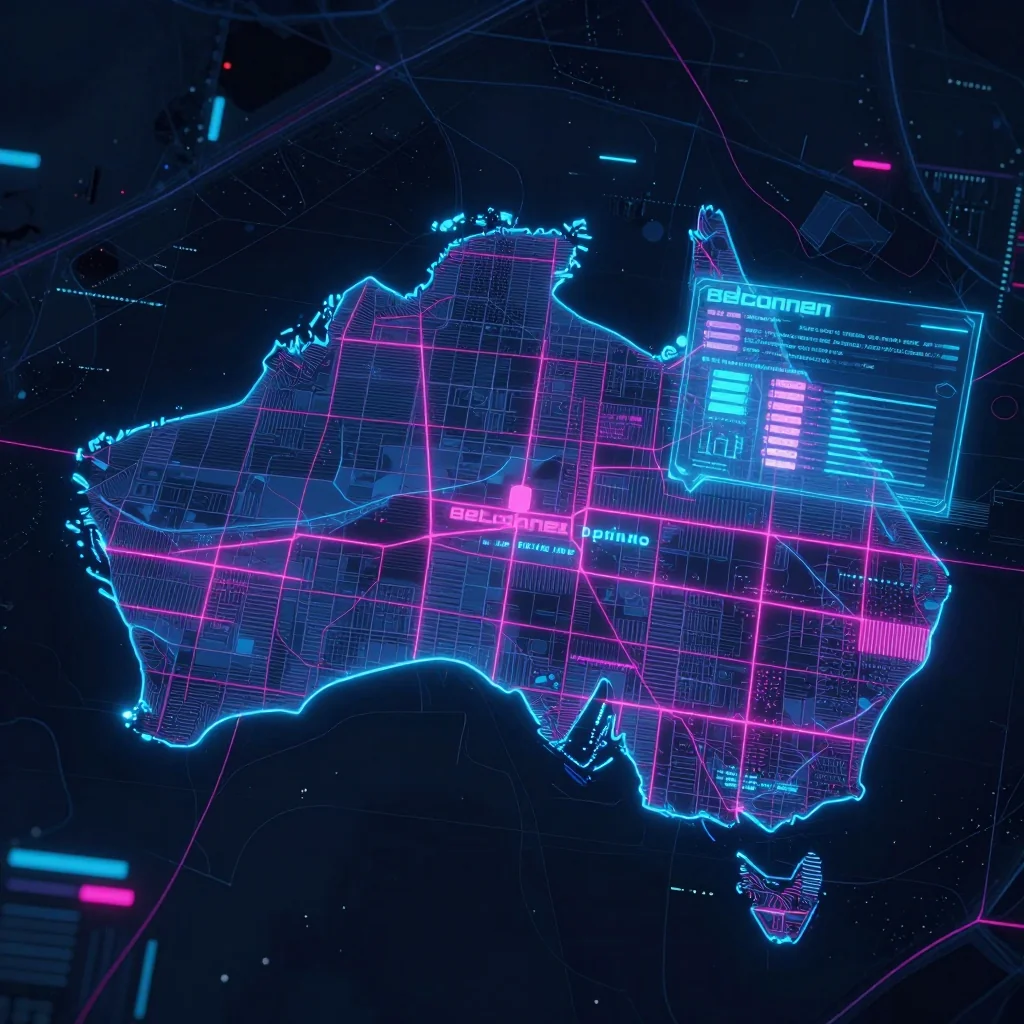 Belconnen, Australia Cyberpunk Map
