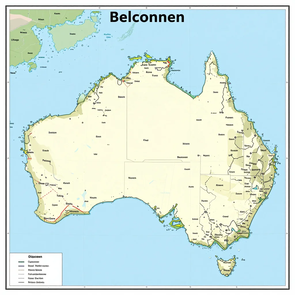 Belconnen, Australia Political Map