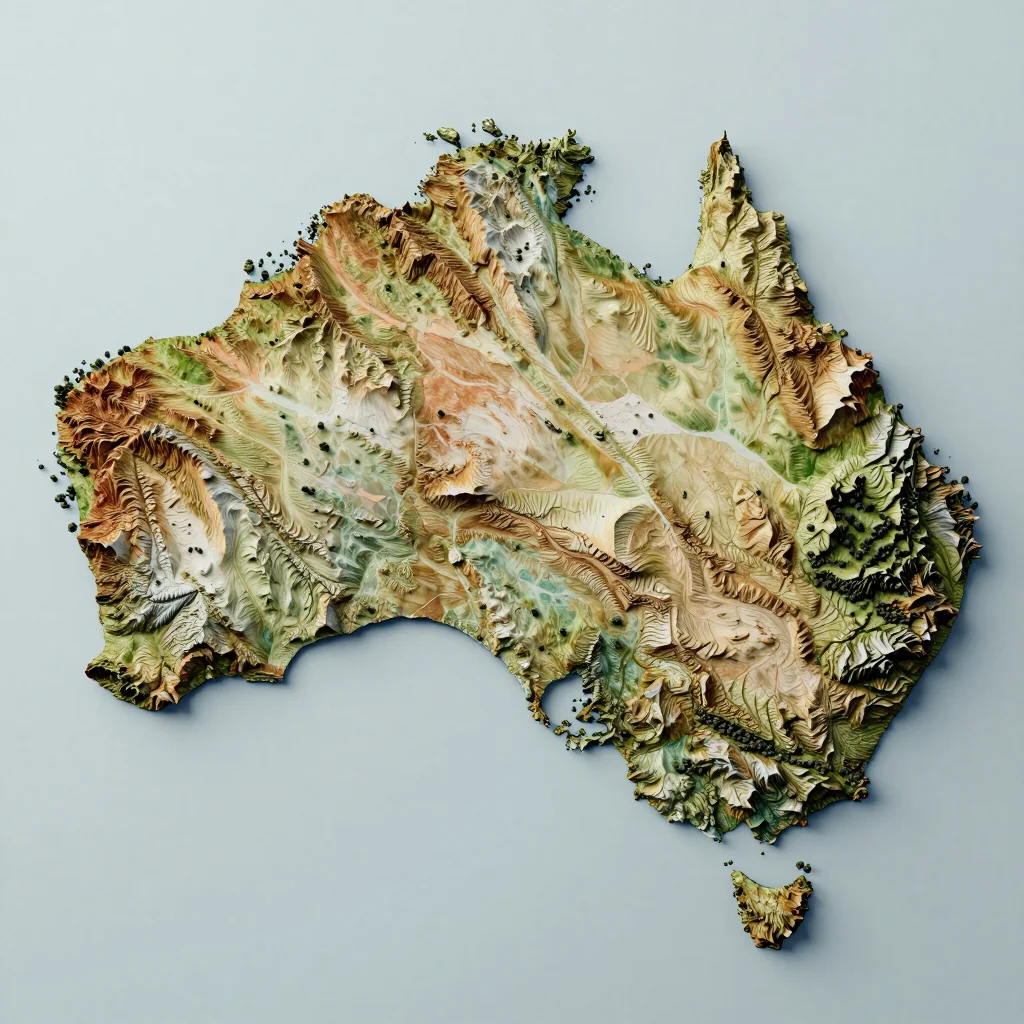 Belconnen, Australia - Topographic Map Belconnen, Australia Topographic Map