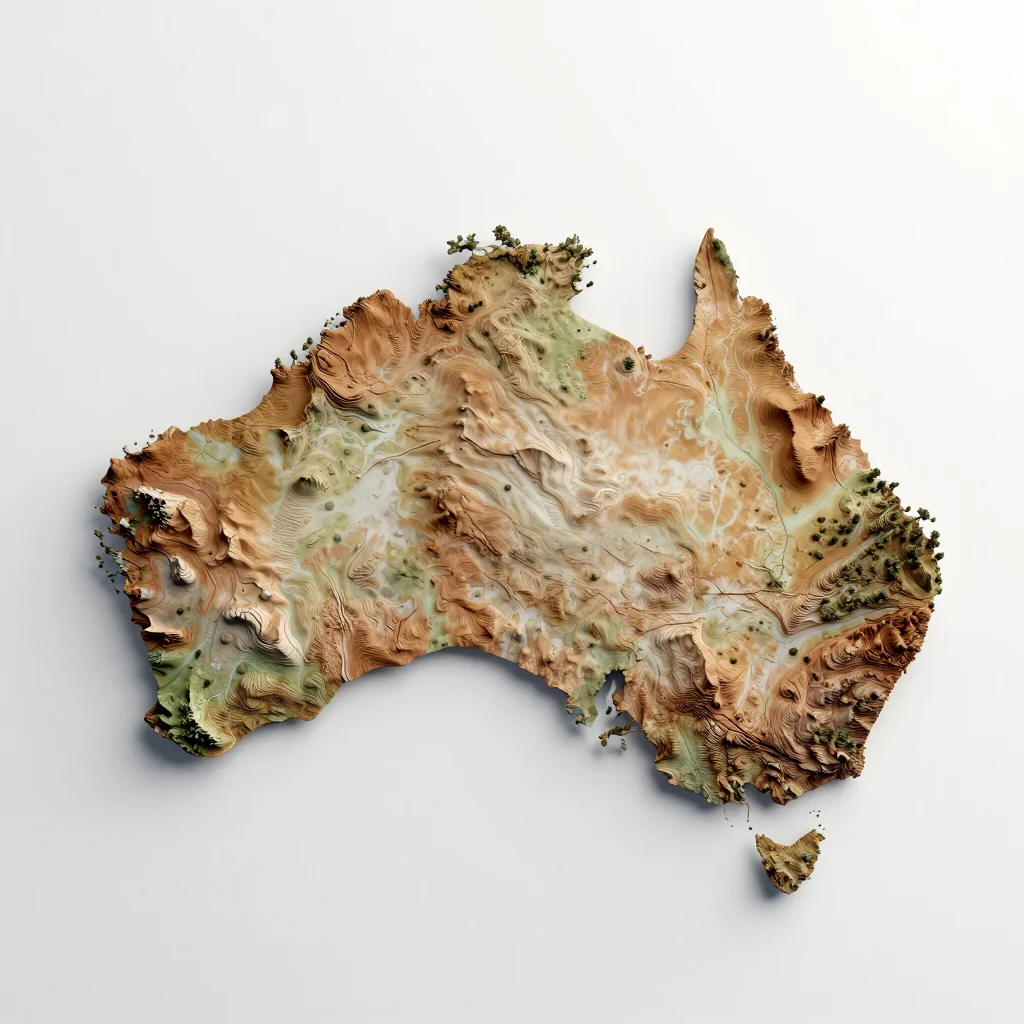 Belconnen, Australia 3D Topographic