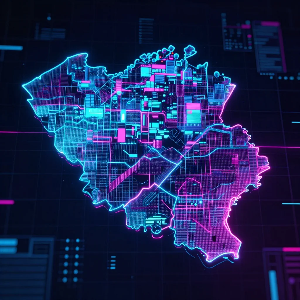 Belgium Cyberpunk Map